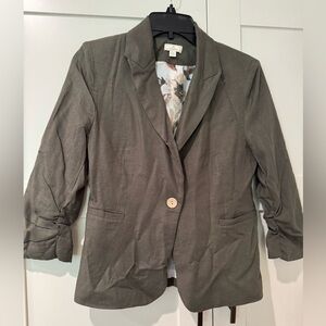 Jules & Leopold - Women's Olive Blazer; XS/TP